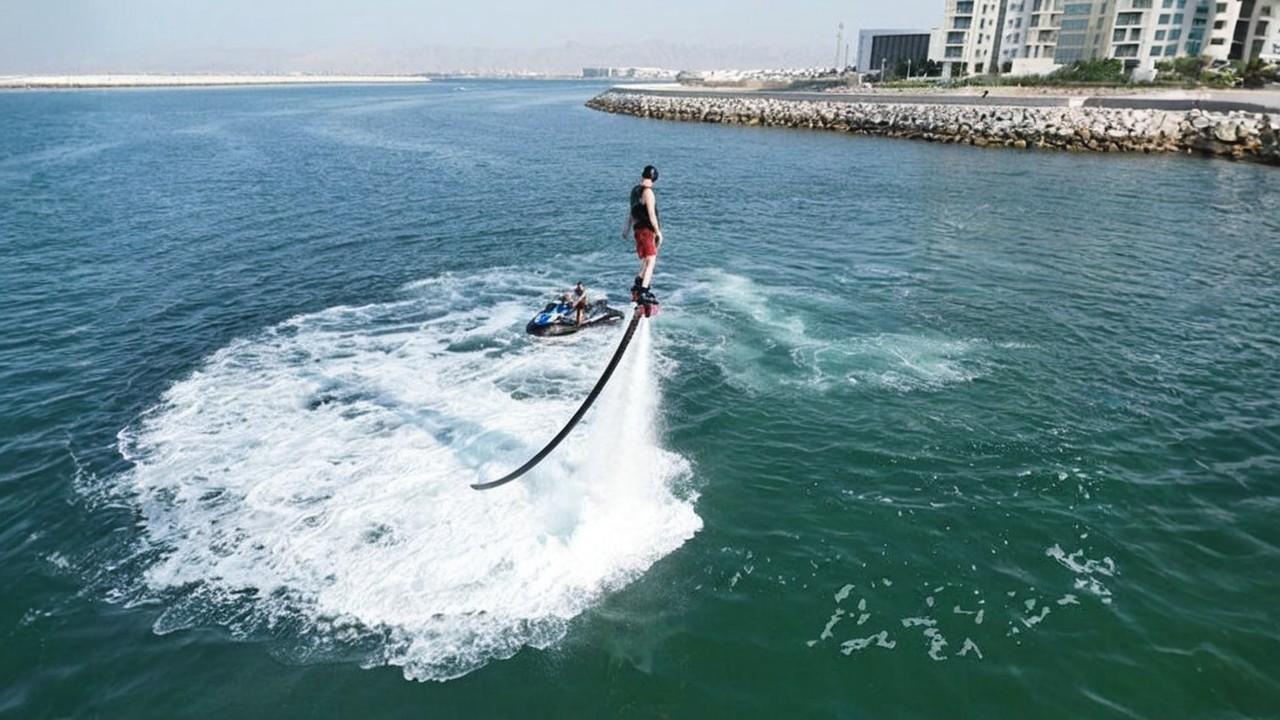 Muscat: Flyboarding Above the Waves at Al Mouj Marina