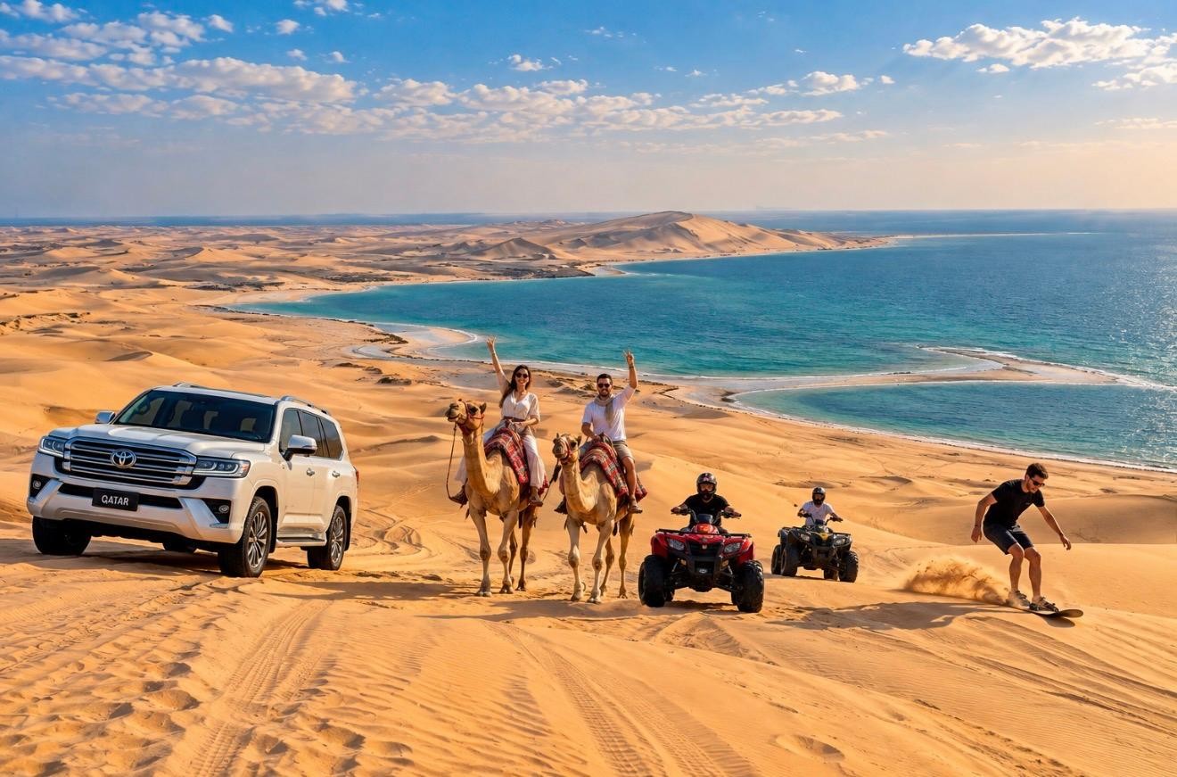 Qatar: Inland Sea Desert Safari, Dune Bashing & Camel Ride 3