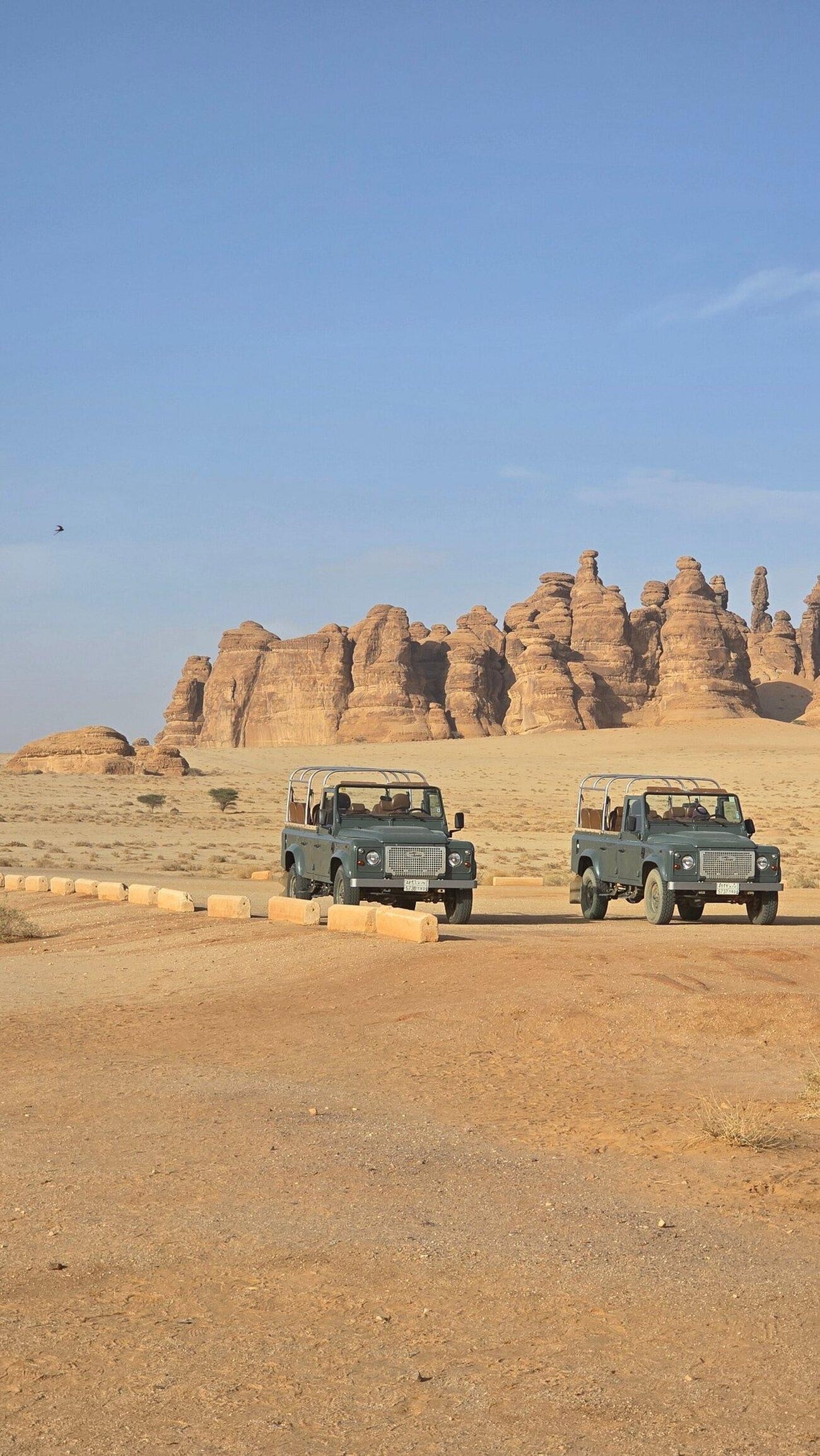 Fancy Tour of Hegra in a Vintage Land Rover 3