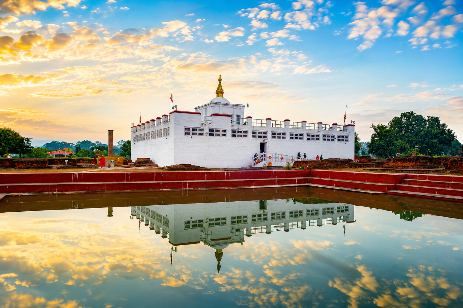 From Lumbini: Lumbini Full-Day Guided Tour with Lunch