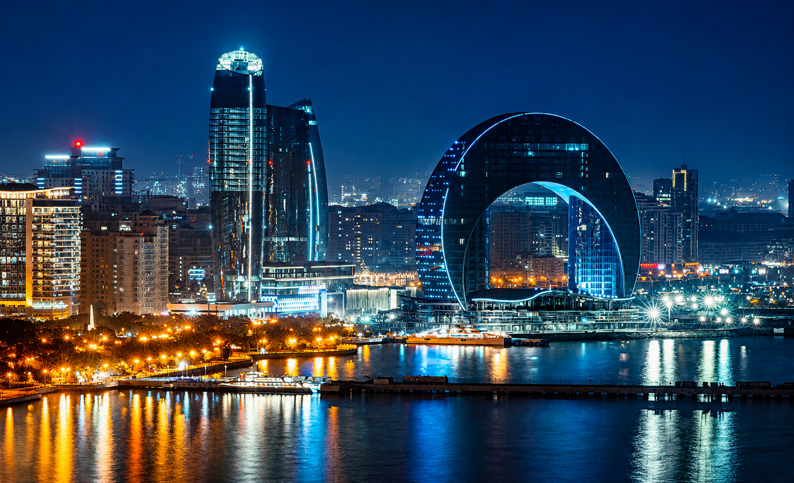 Baku: Evening City Tour with Lights & Panoramic Views