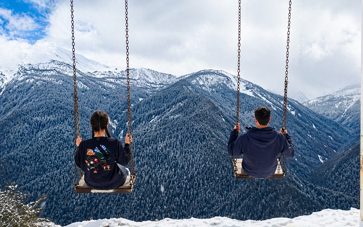 Heshkili Swing & Mountain View with Georgian Tea Experience