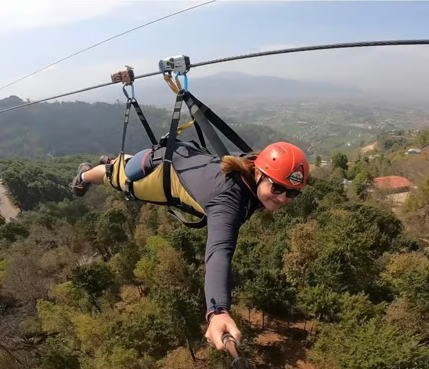 Kathmandu: Nagarkot Zipline Adventure with Pickup & Lunch