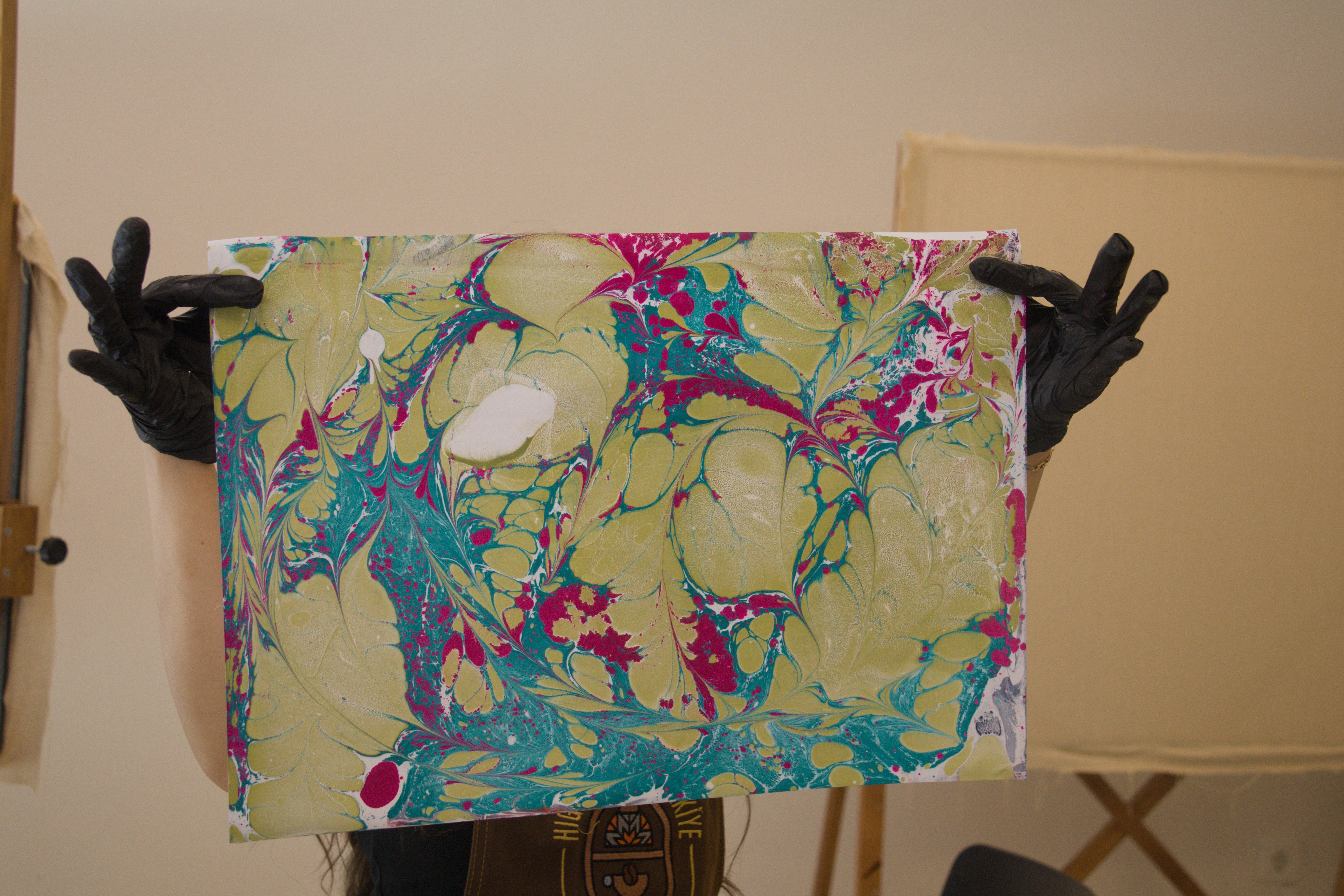 Istanbul: Turkish Marbling -Ebru- Workshop from Galata Tower 2