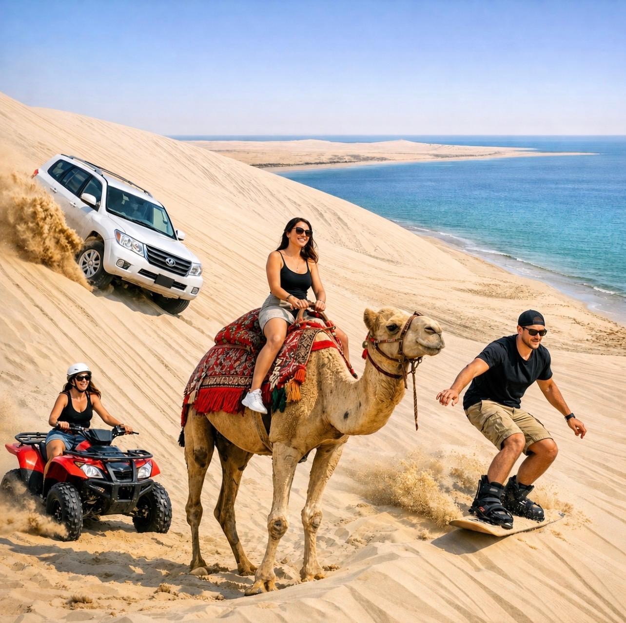Qatar: Inland Sea Desert Safari with 4x4 Dune Bashing