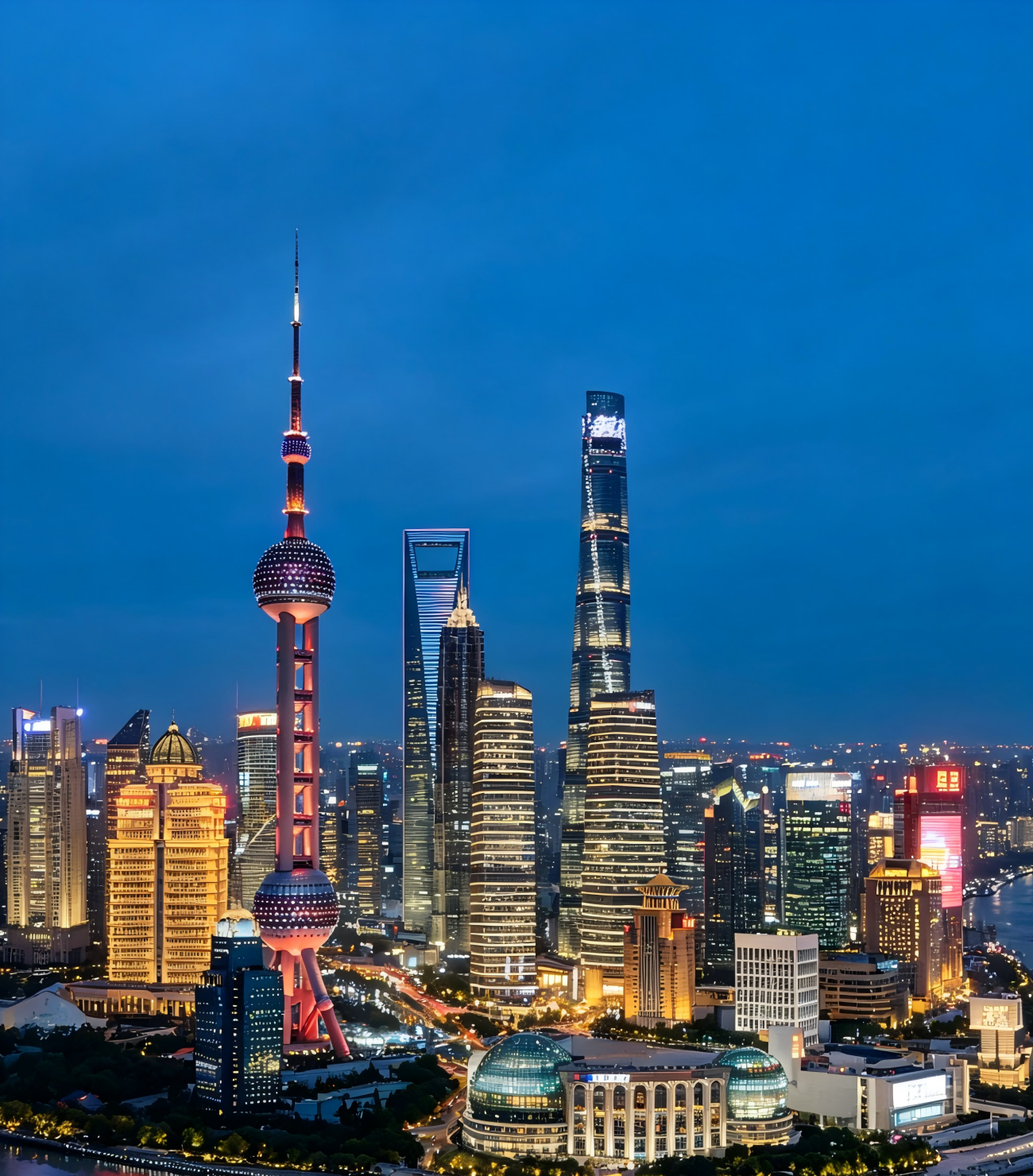 Yu Garden + The Bund + Night View from Shanghai Tower