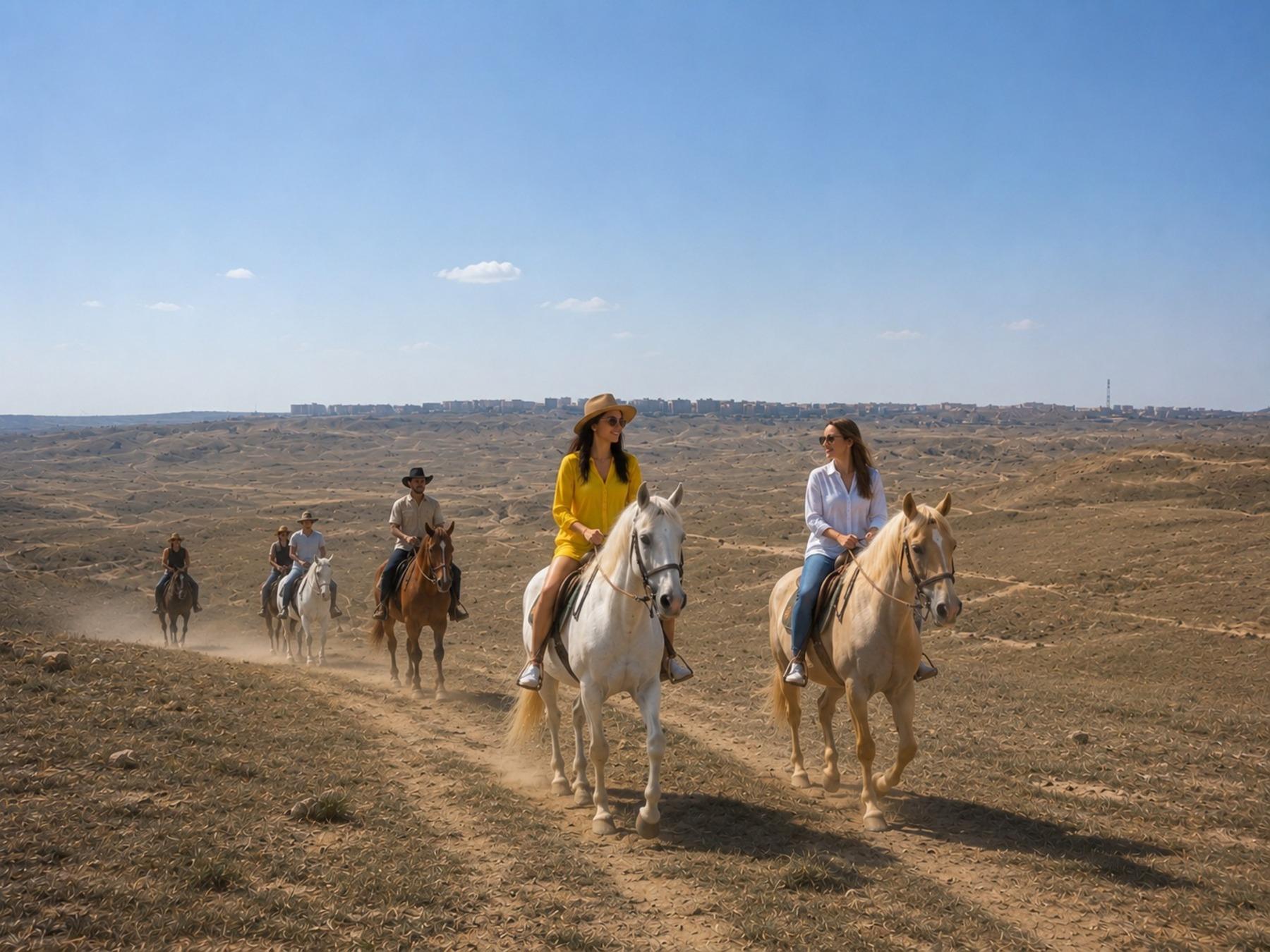 From Baku: Absheron Peninsula Horse Ride at a Secluded Ranch