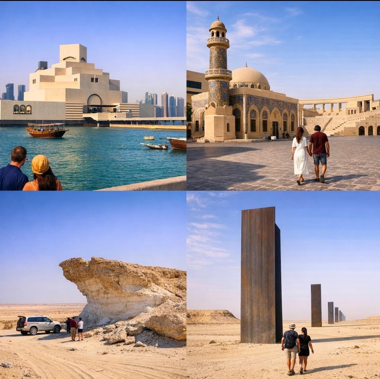 Doha: Full-Day City & West Coast Tour with Desert Art