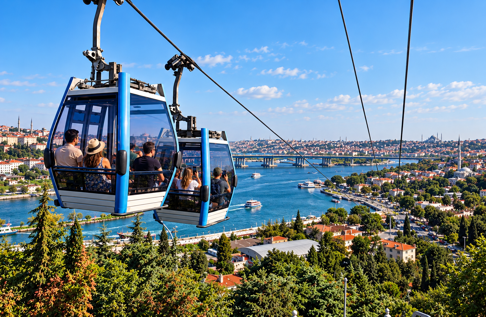 Istanbul Balat, Pierre Loti Hill, Bosphorus cruise Cable Car 2