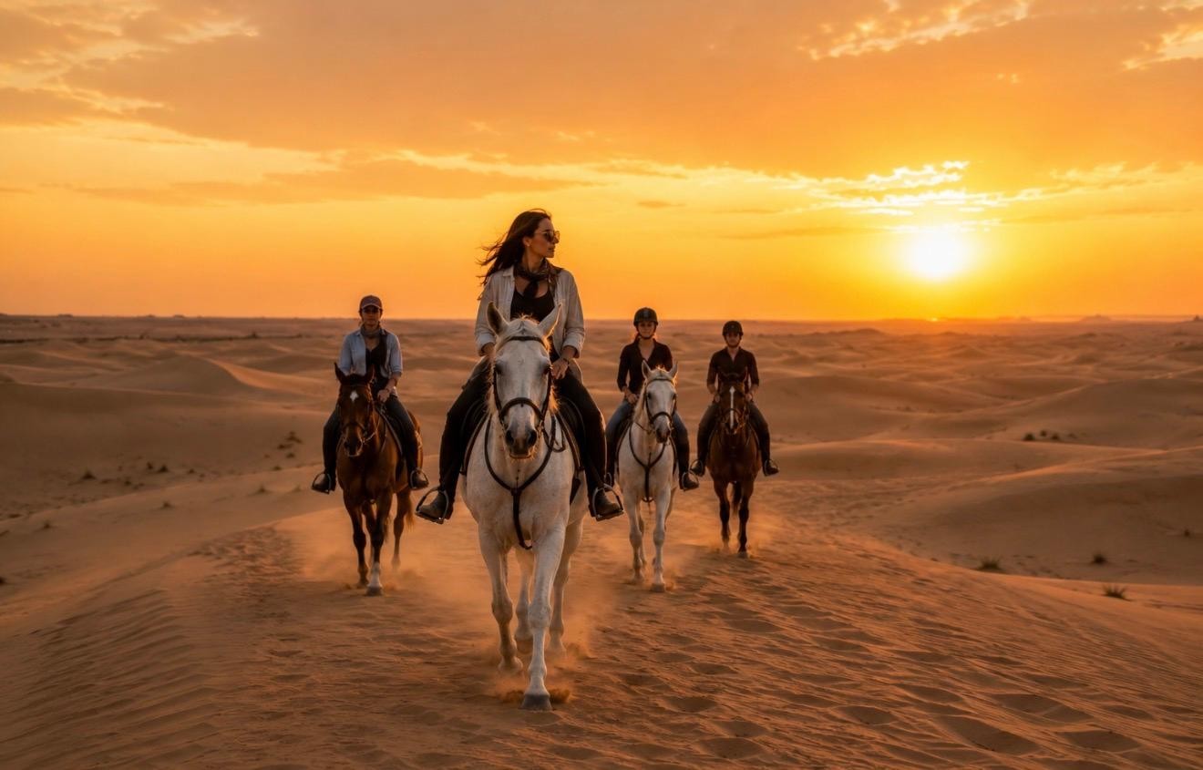 From Doha: Experience Horse Riding In Qatar Desert