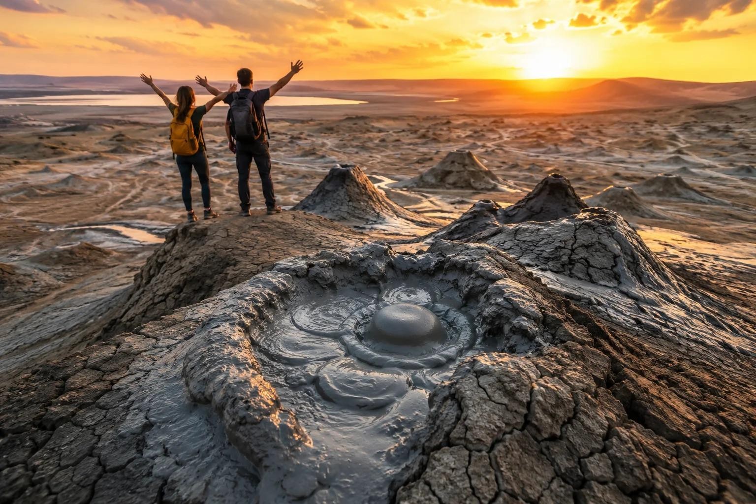 Baku: Gobustan, Mud Volcanoes & Fire Mountain Tour
