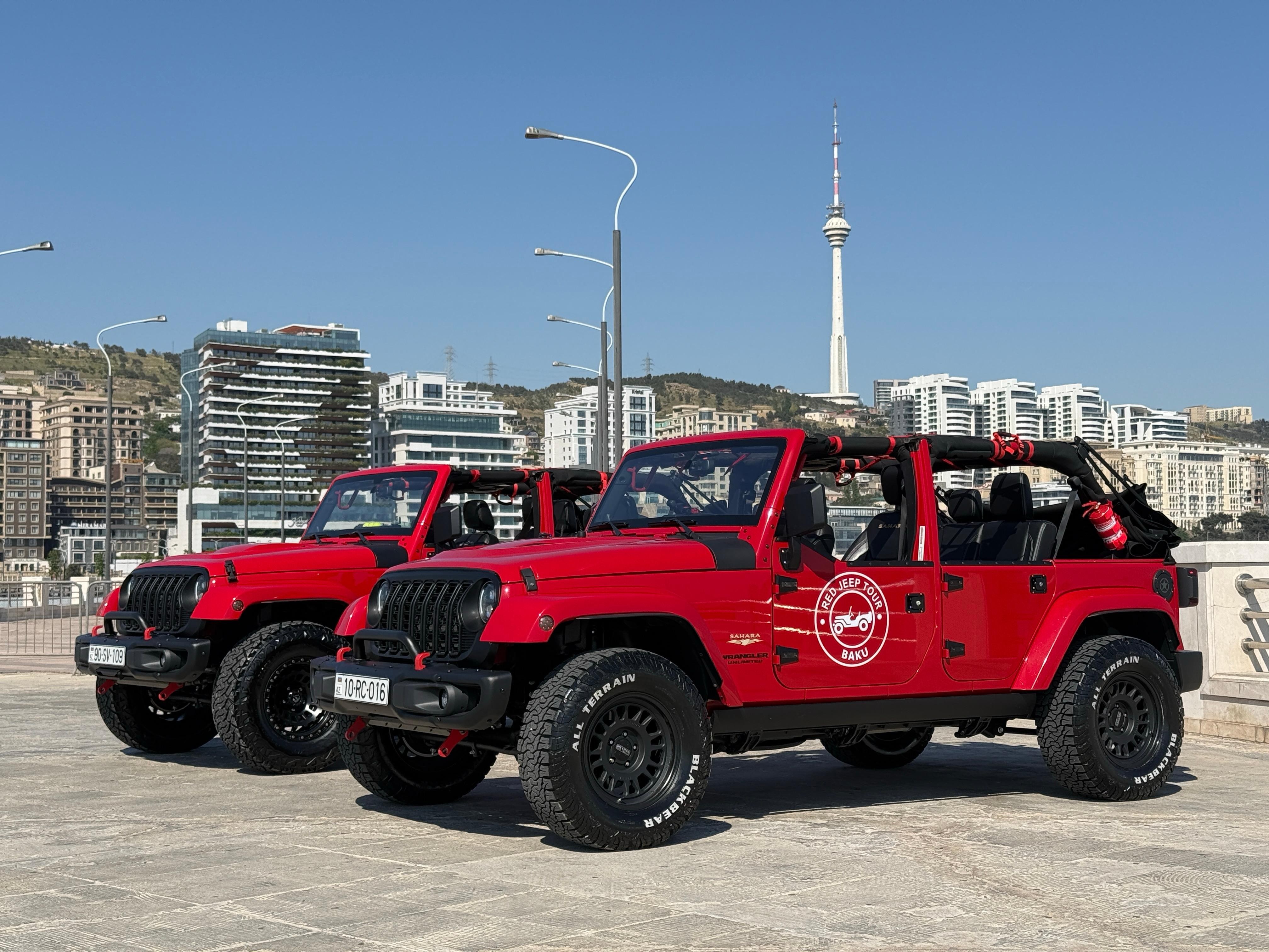 Baku: Private Red Jeep City Tour with Off-Road Adventure 3