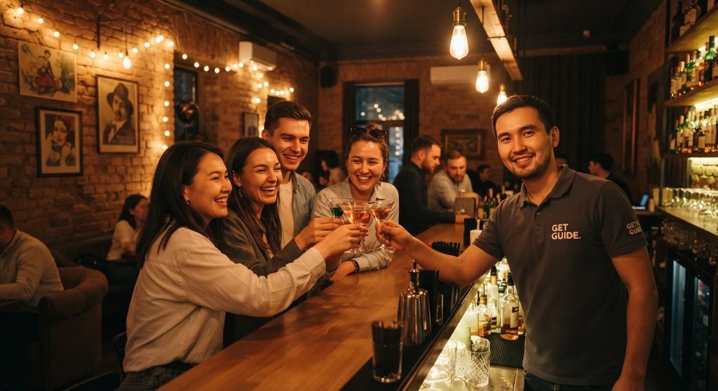 Almaty: Night Lights Tour, Panoramic Views & Local Bar Stop 2