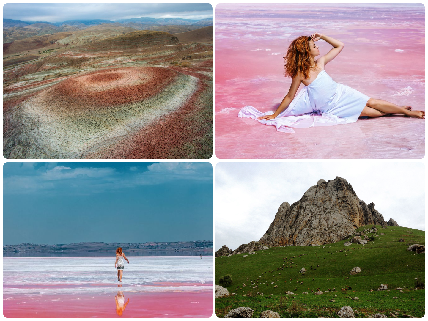 From Baku: Candy Cane Mountains, Pink Lake & Beshbarmaq Tour 2