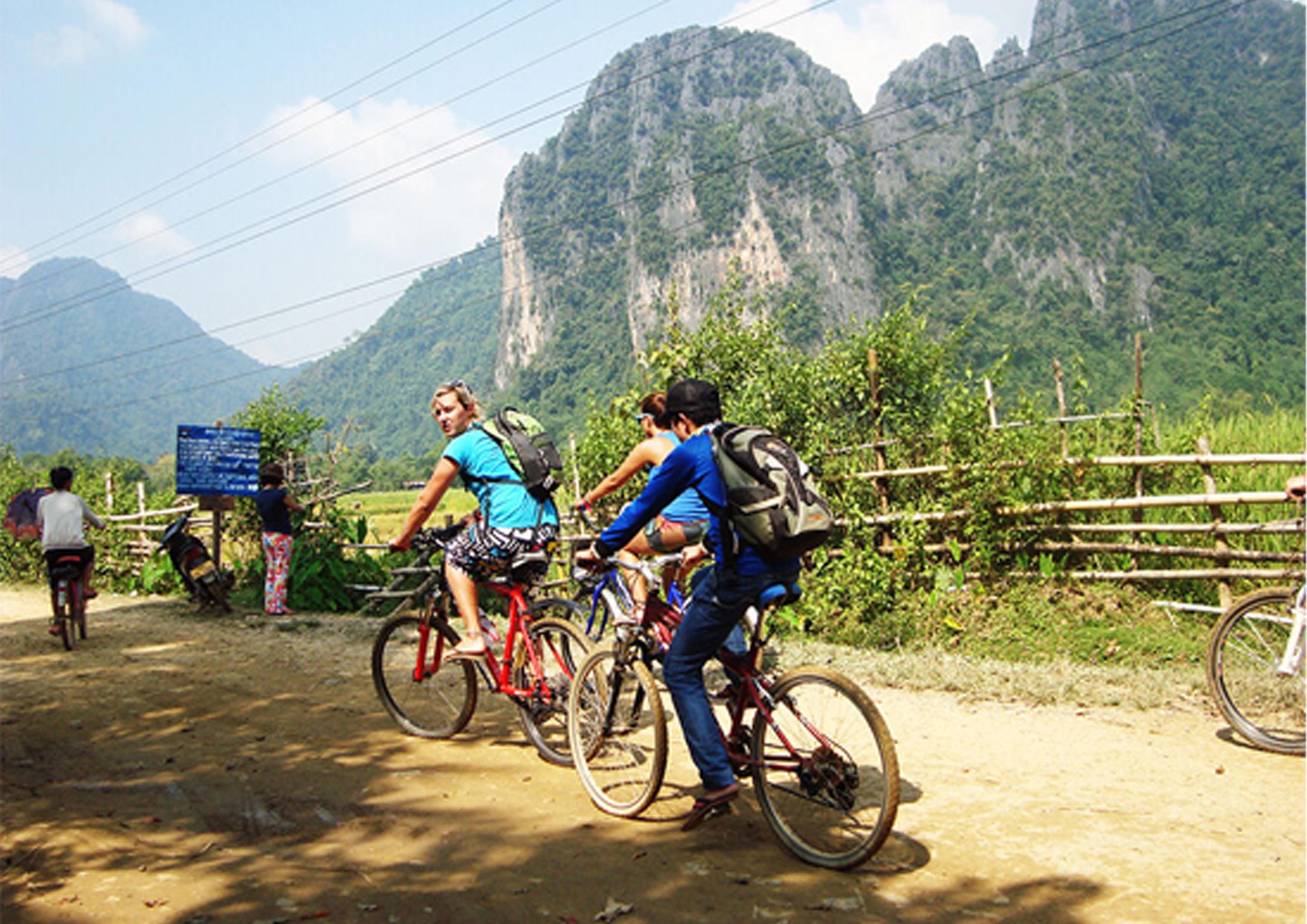 Nong Kiaw Biking to Hmong & Khmu Village 1 Day Tour — guided tour in Nong Khiaw