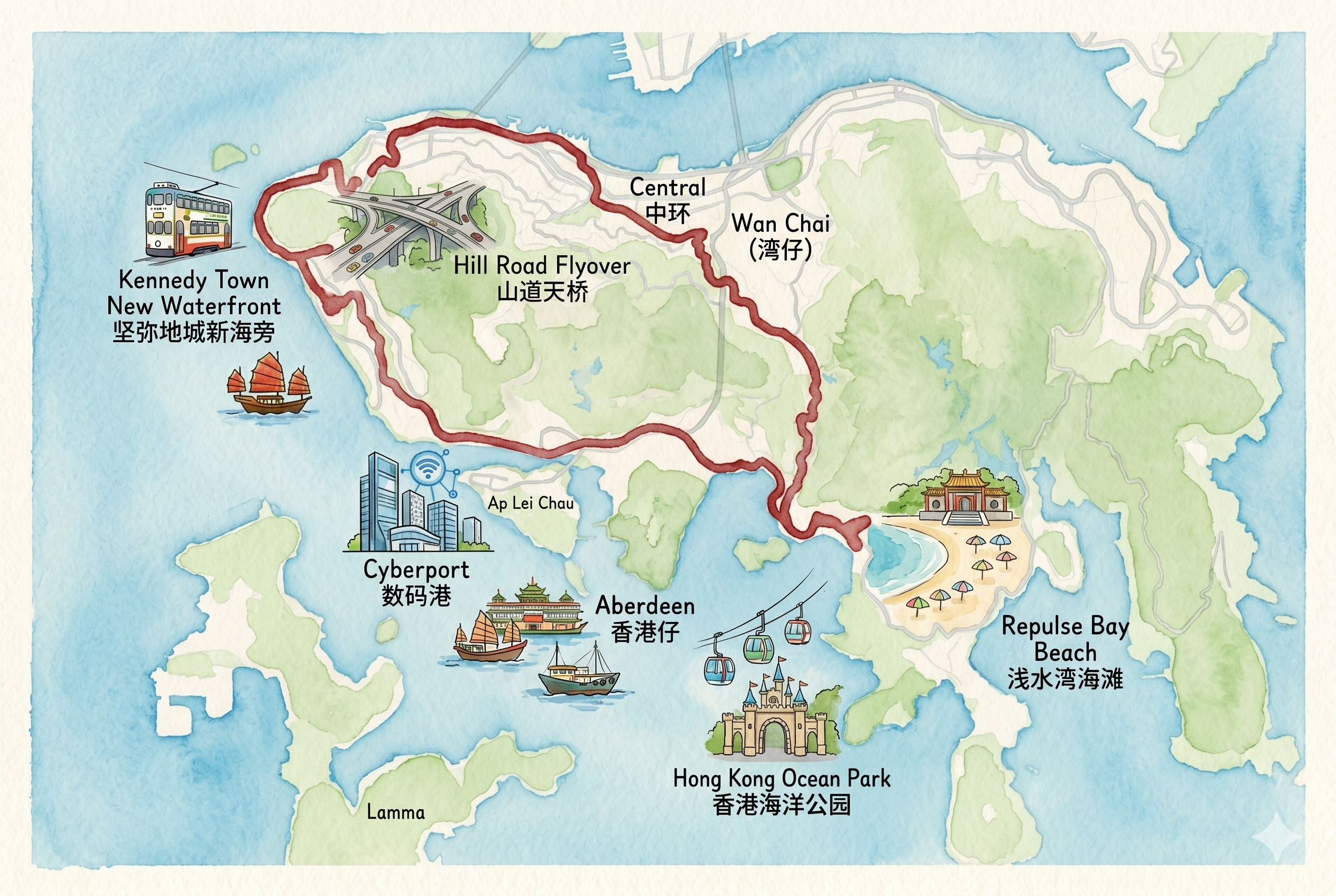 Hong Kong Southside Sidecar Adventure + Repulse Bay Walk 2