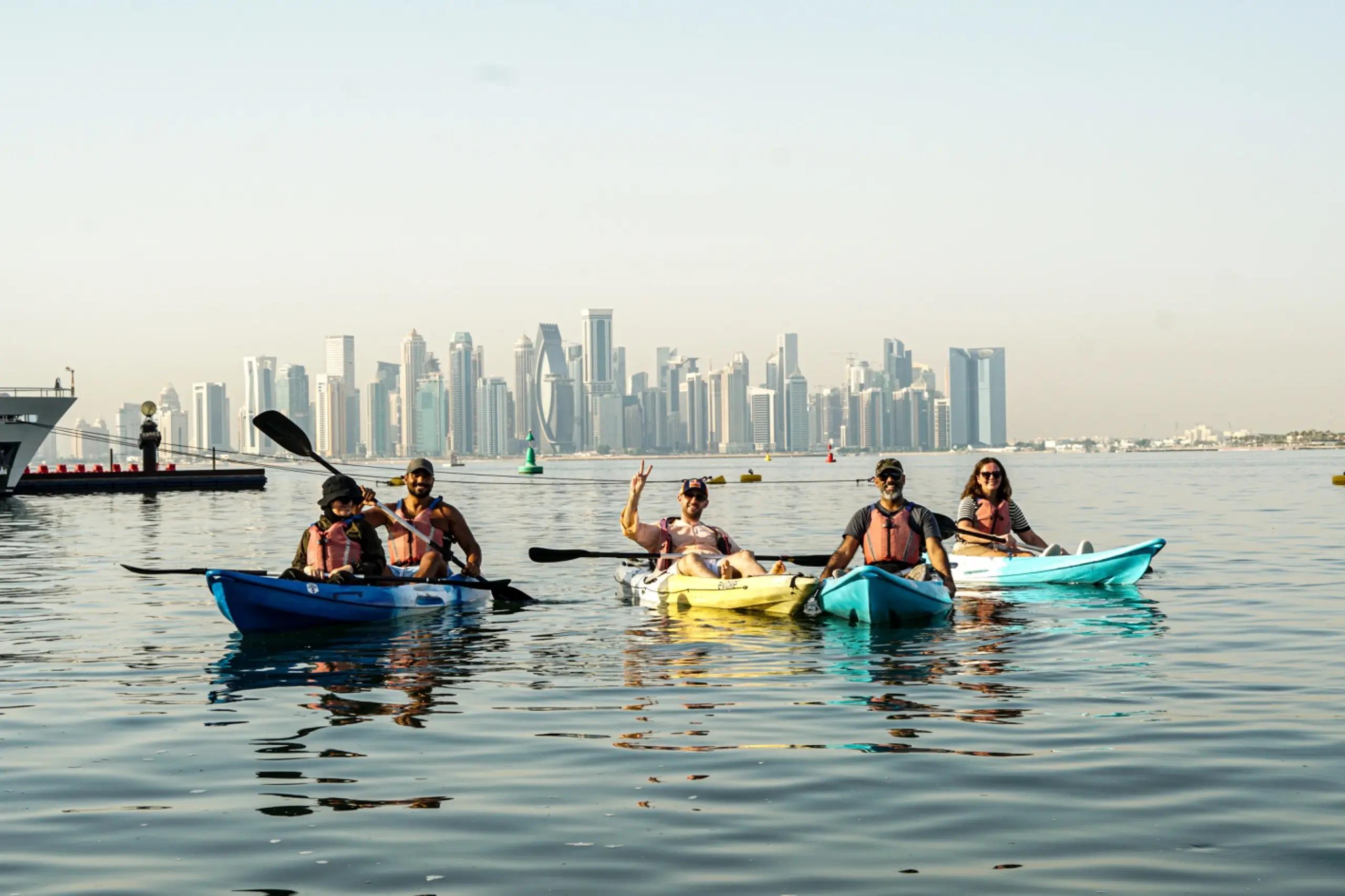 Doha: Guided Kayaking Experience at The Pearl