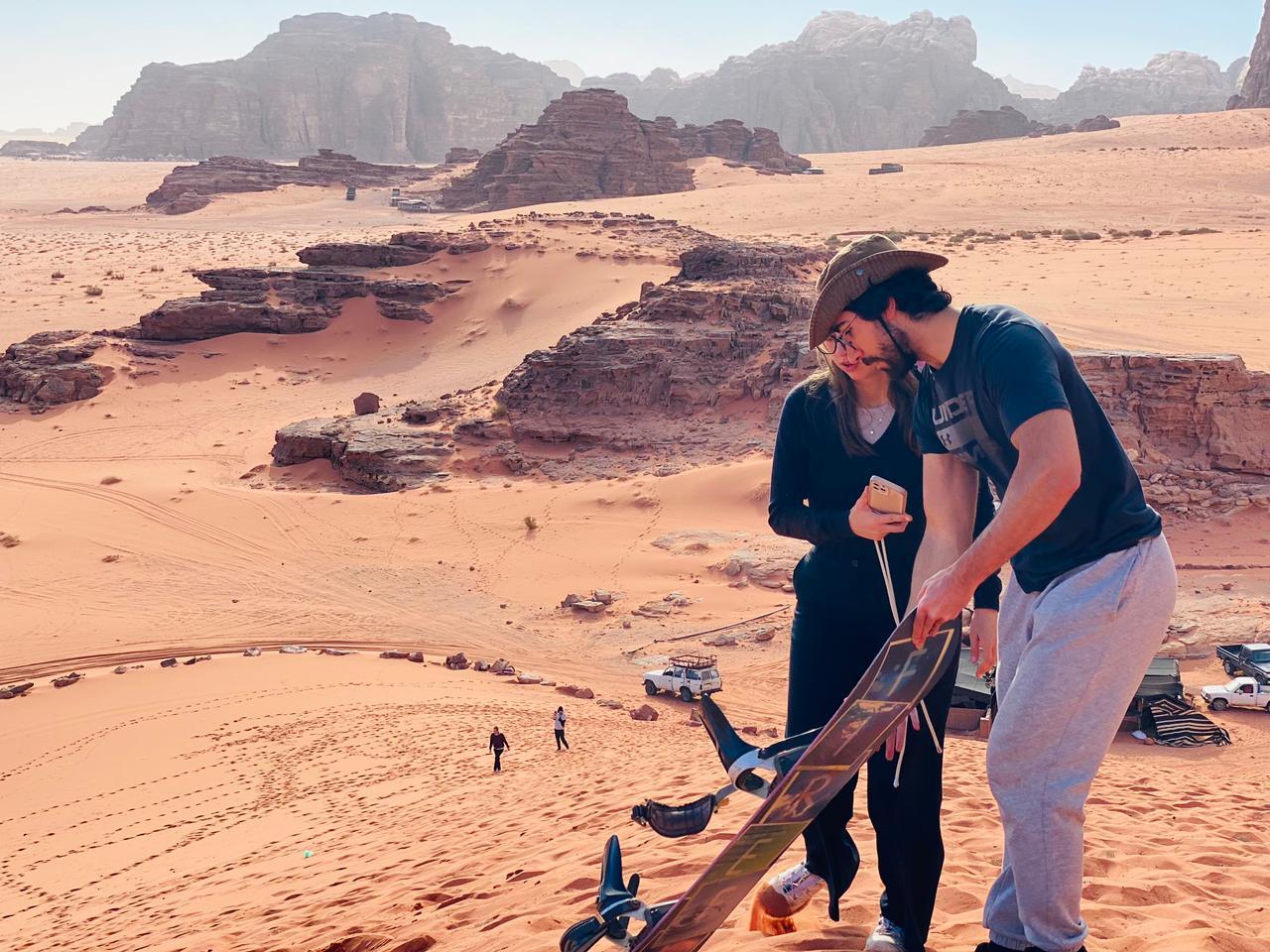 WADI RUM: SANDBOARDING, Camel riding, 1 hour _By Jeep 2
