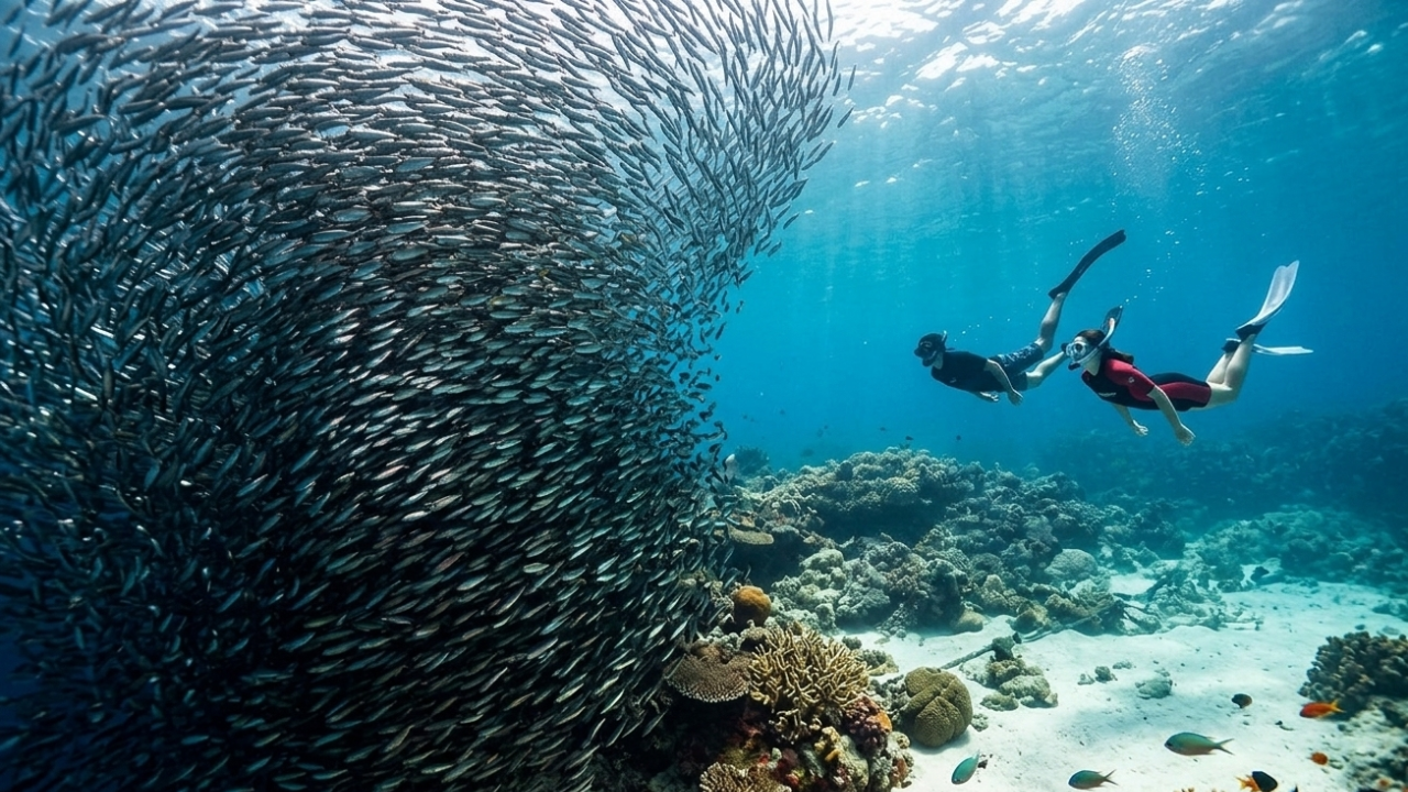 Dumaguete: Moalboal and Sumilon Island Tour with Lunch