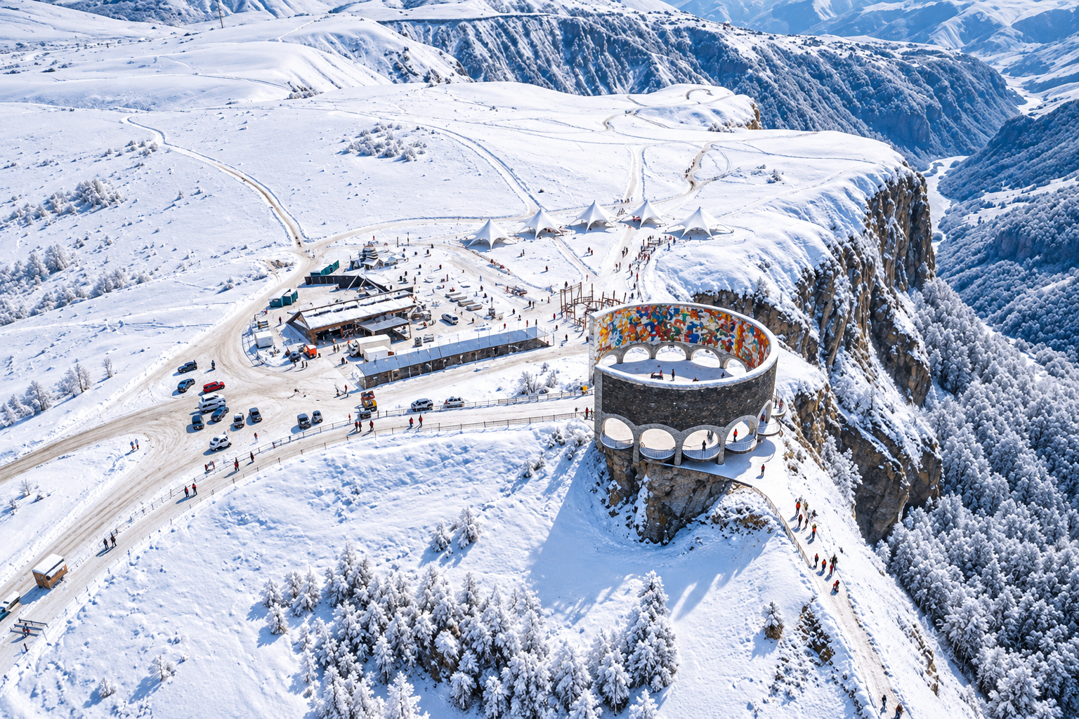 From Tbilisi to Kazbegi Gudauri Ananuri with Guide GroupTour 2