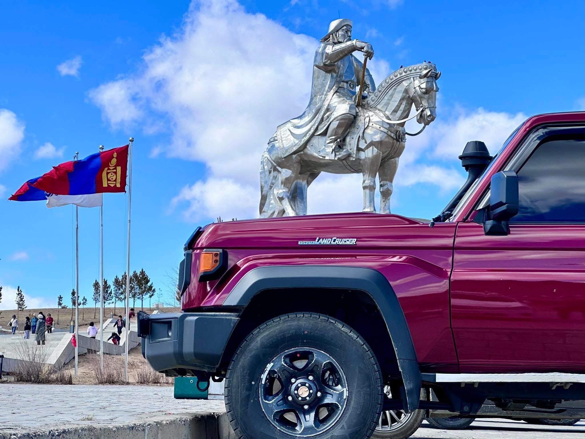 Genghis Khan Statue/Terelj Park nomadic family visit 3