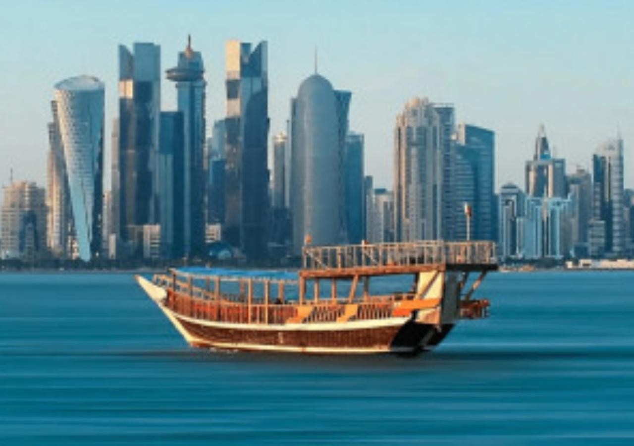 Doha: Traditional Dhow Cruise with Harbour and Skyline View