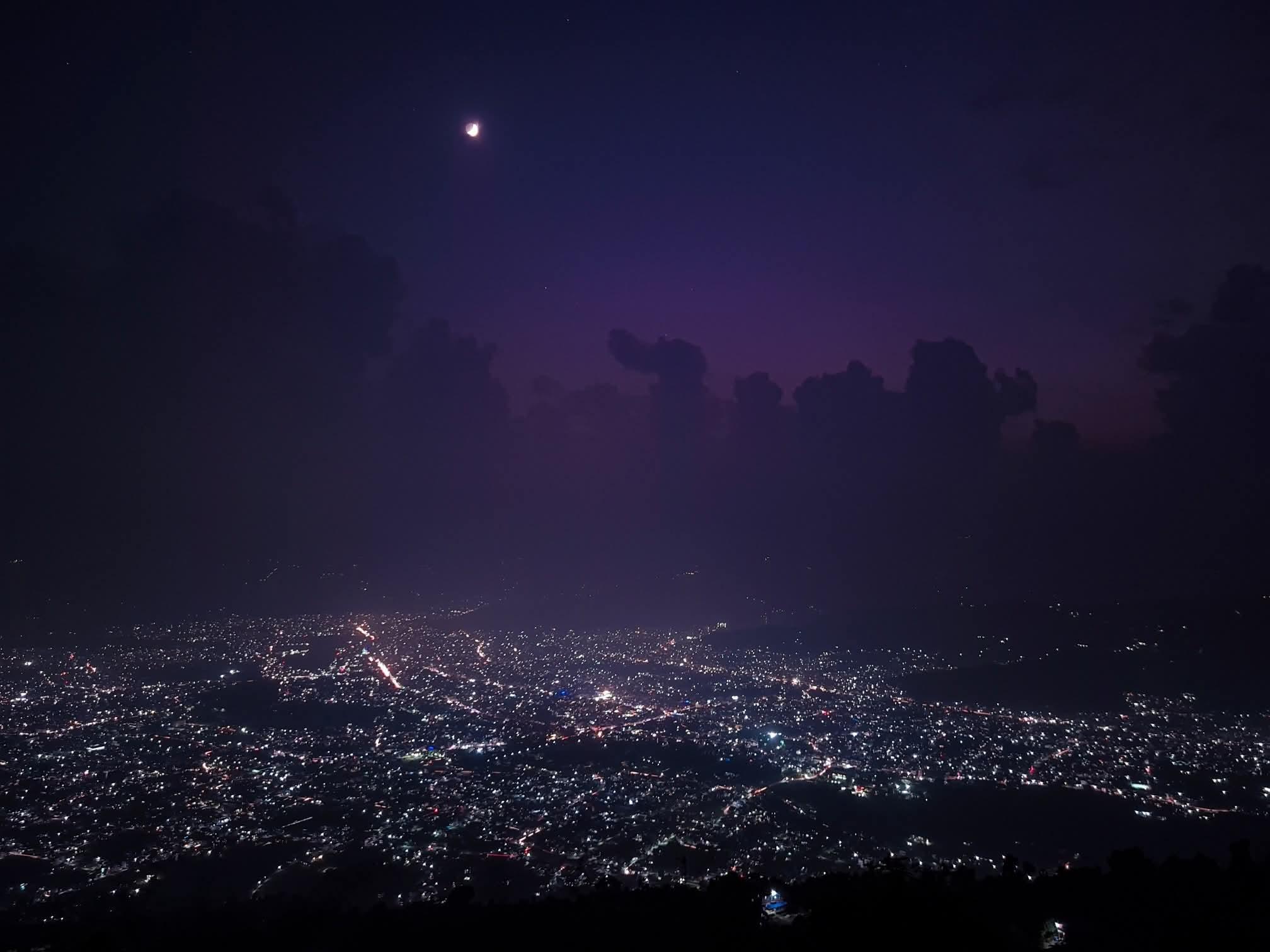 Pokhara: Kahun Danda Night City Lights Tour with Pickup