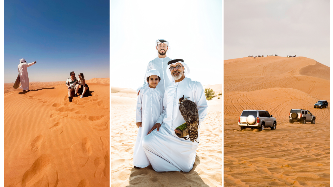 Camp, Quad Bike, Sandboarding, dune bashing at Desert Safari 3