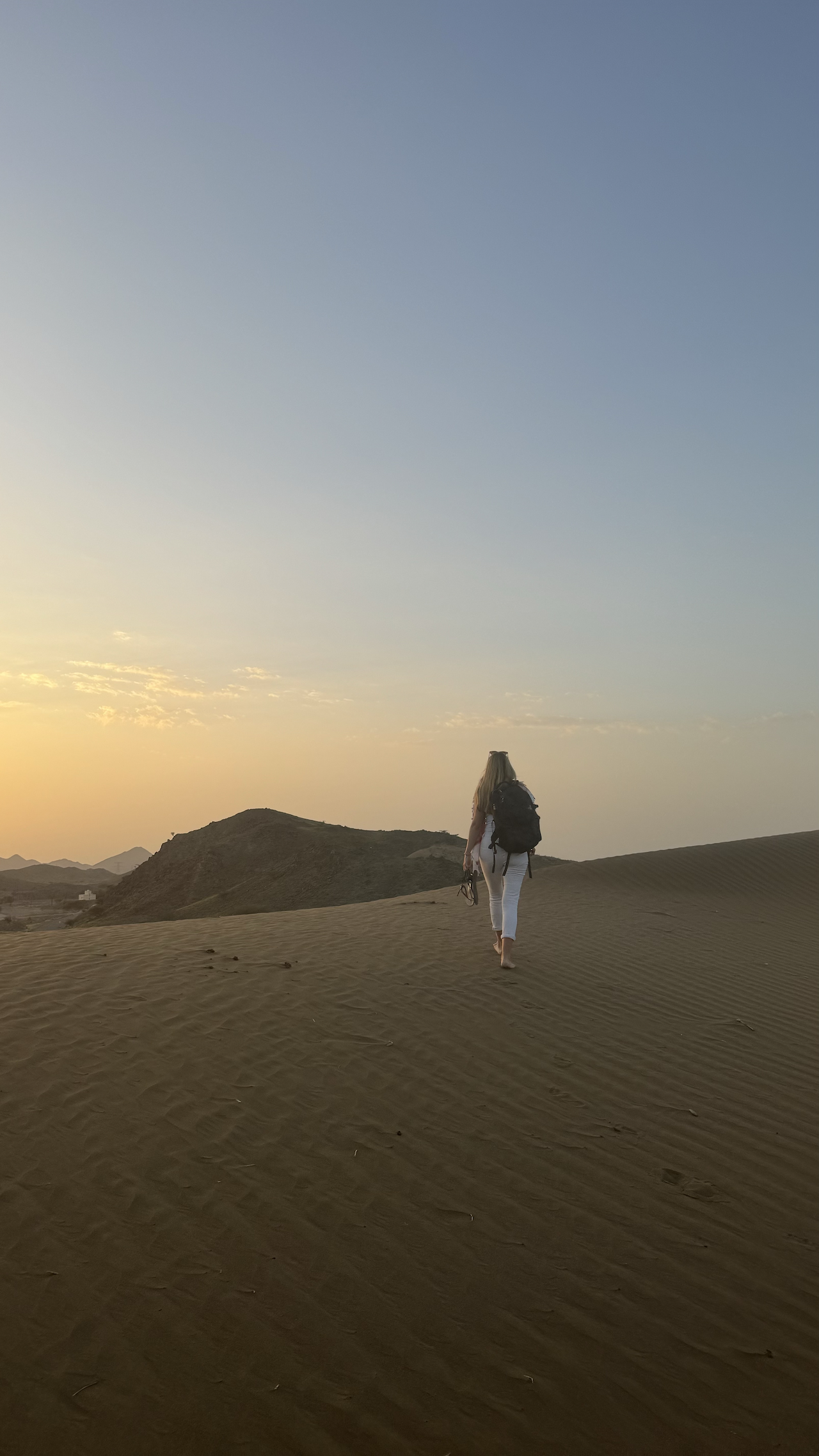 Sunset in desert with pick up 3