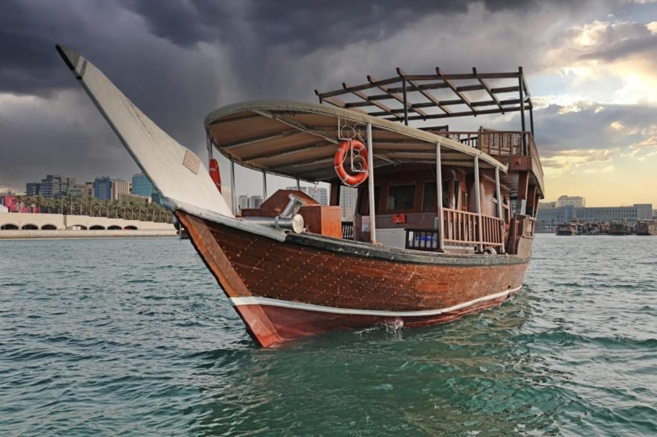 Doha: Traditional Dhow Cruise with Harbour and Skyline View 2