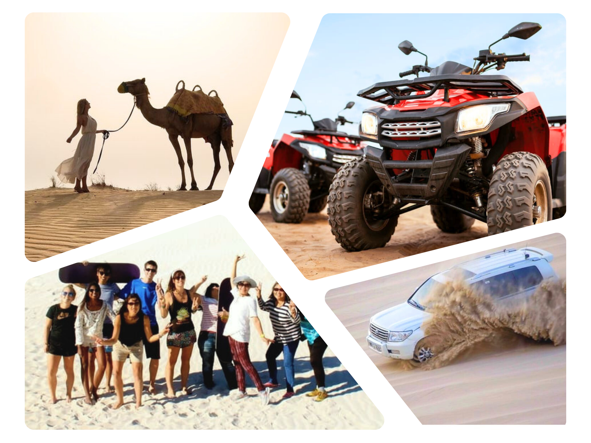 Dune Bashing, Sandboarding, Camel Ride & Optional ATV Ride