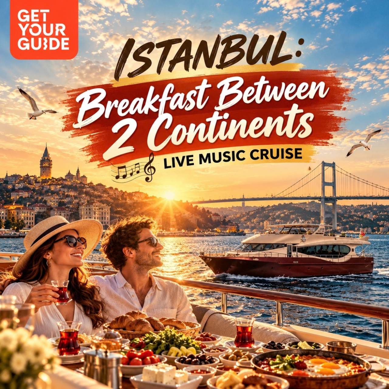 Istanbul: Bosphorus Cruise & Breakfast Between 2 Continents