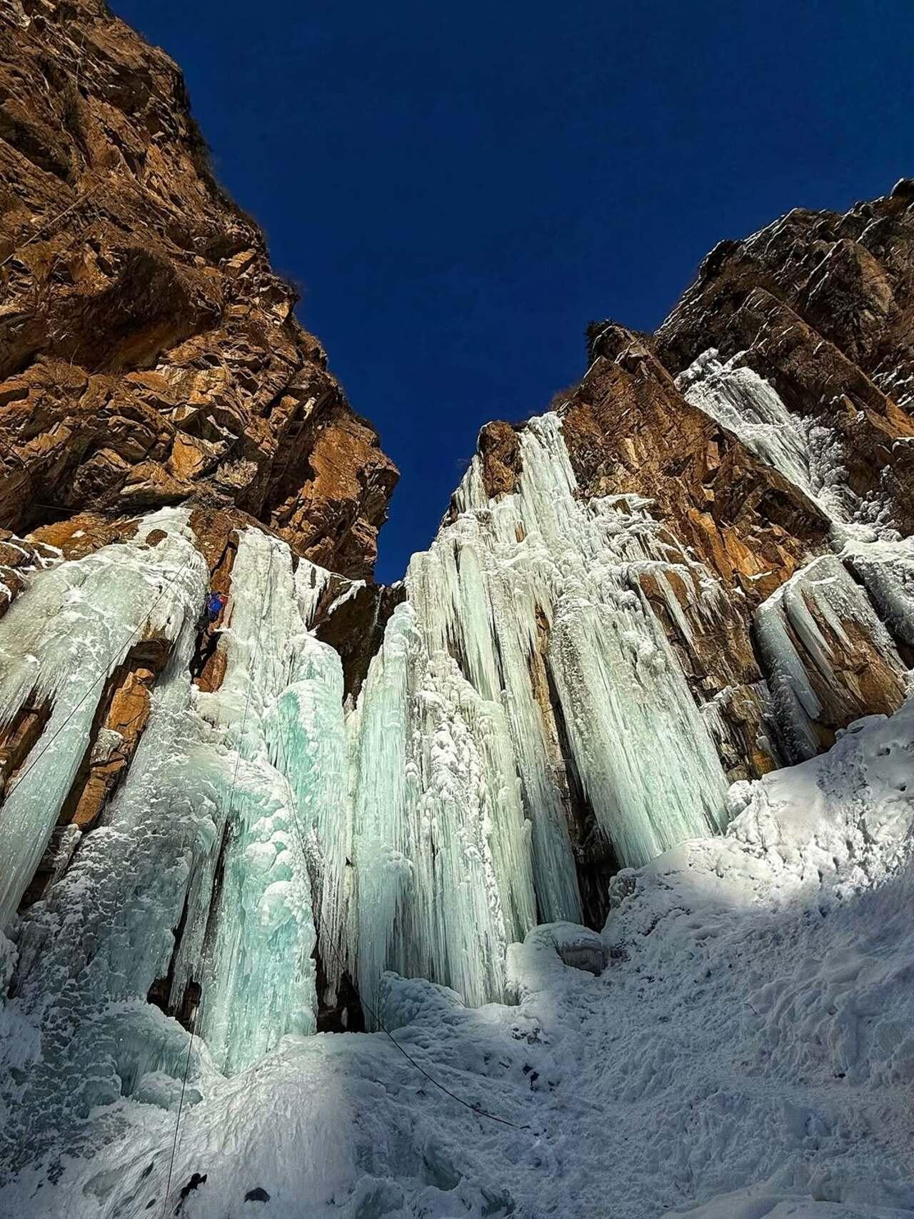 From Almaty: Winter Hike to Frozen Butakovsky Waterfall