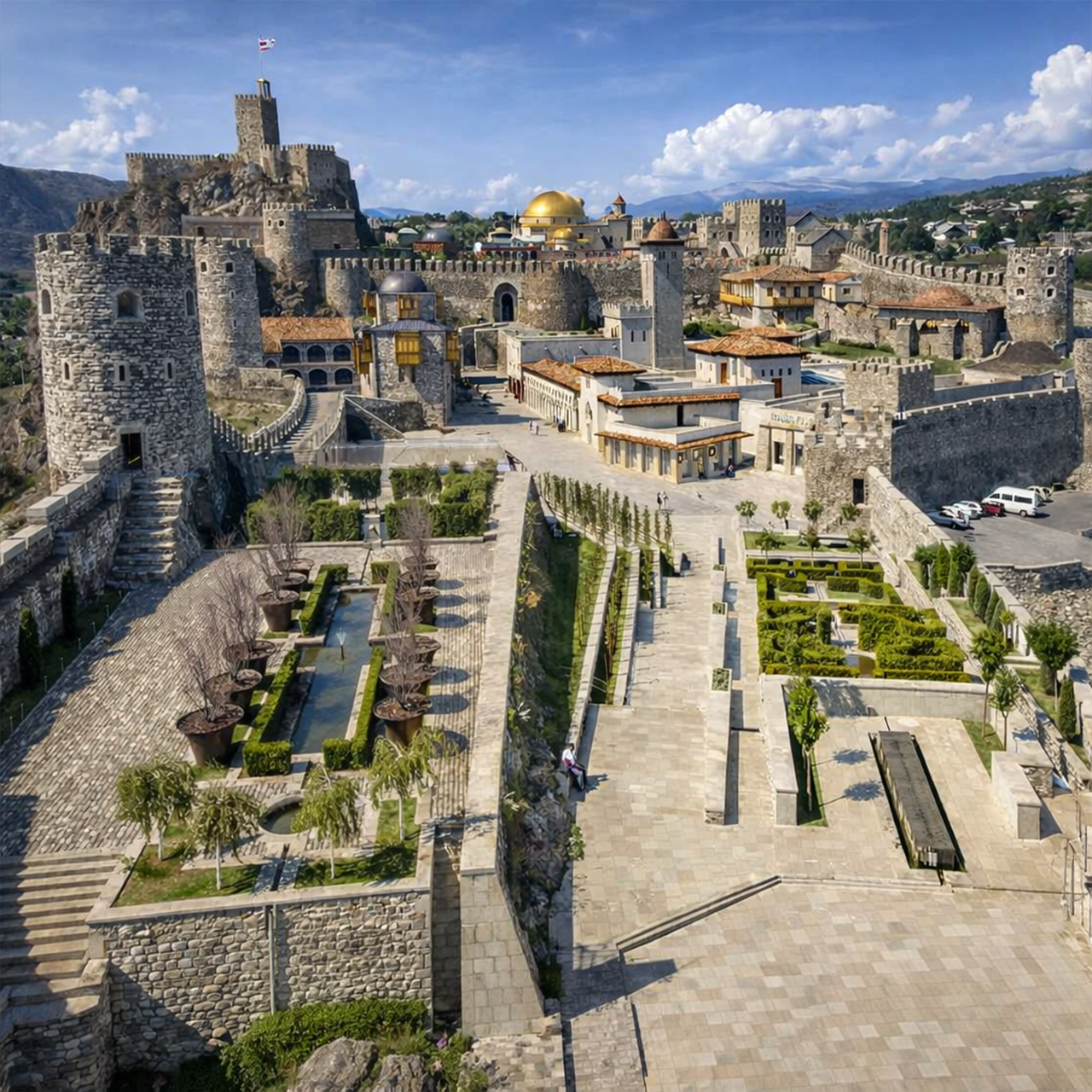 From Tbilisi: Borjomi, Rabati Castle, and Vardzia Day Trip