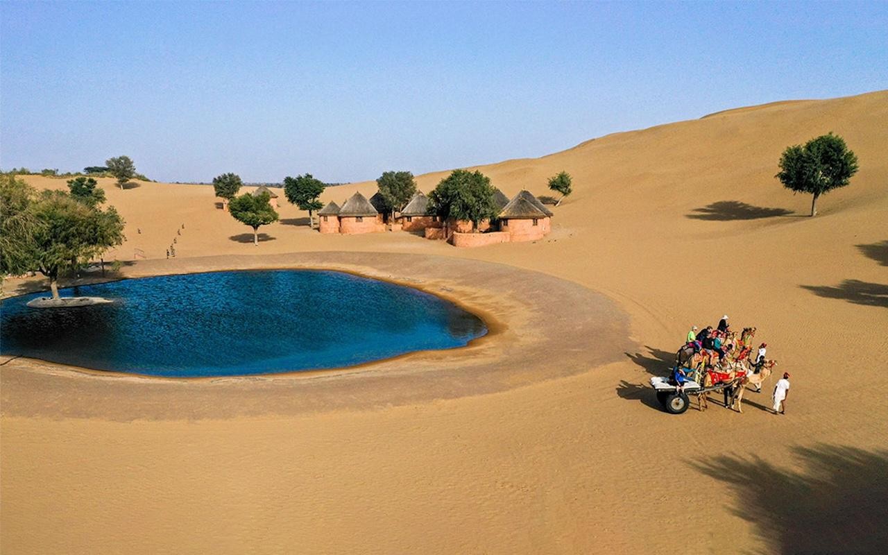 Jaipur: Private - Khimsar Desert Safari Day Trip with Guide