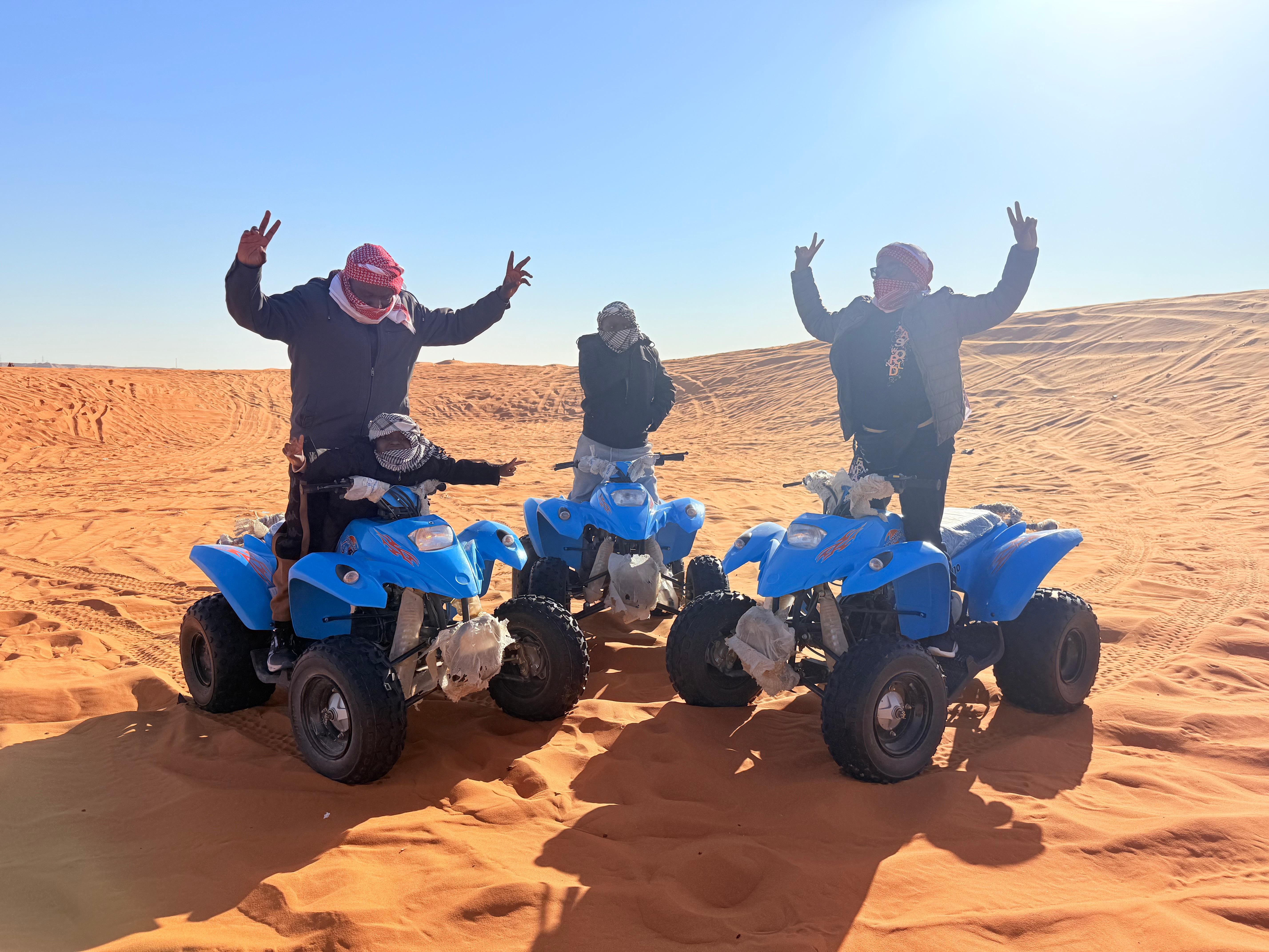 Riyadh: Red Sand Desert walk Tour With Quad Bike