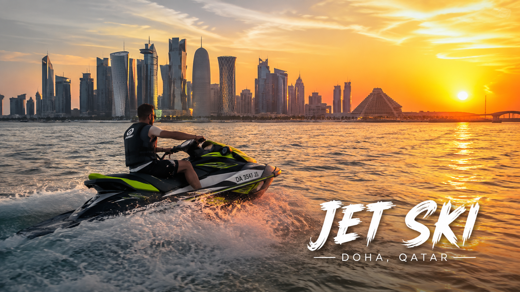 Doha: Sunset Jet Ski & Pearl Qatar Coastal Photo Tour 3