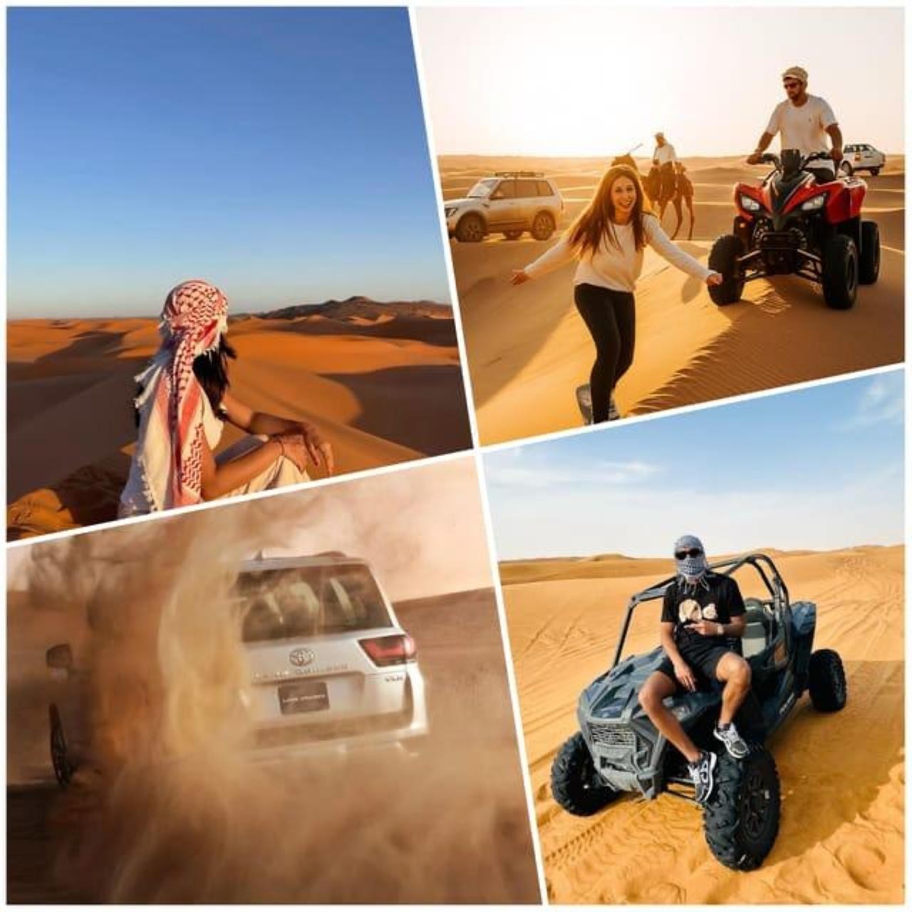 Doha: ATV, Quad/Buggy with Sand boarding and Camel ride 3