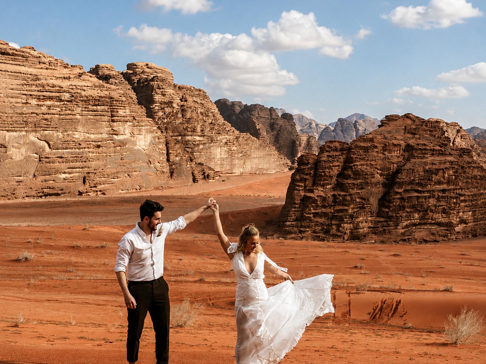 Wadi Rum Private Sunset Proposal with Dinner & Photographer 3