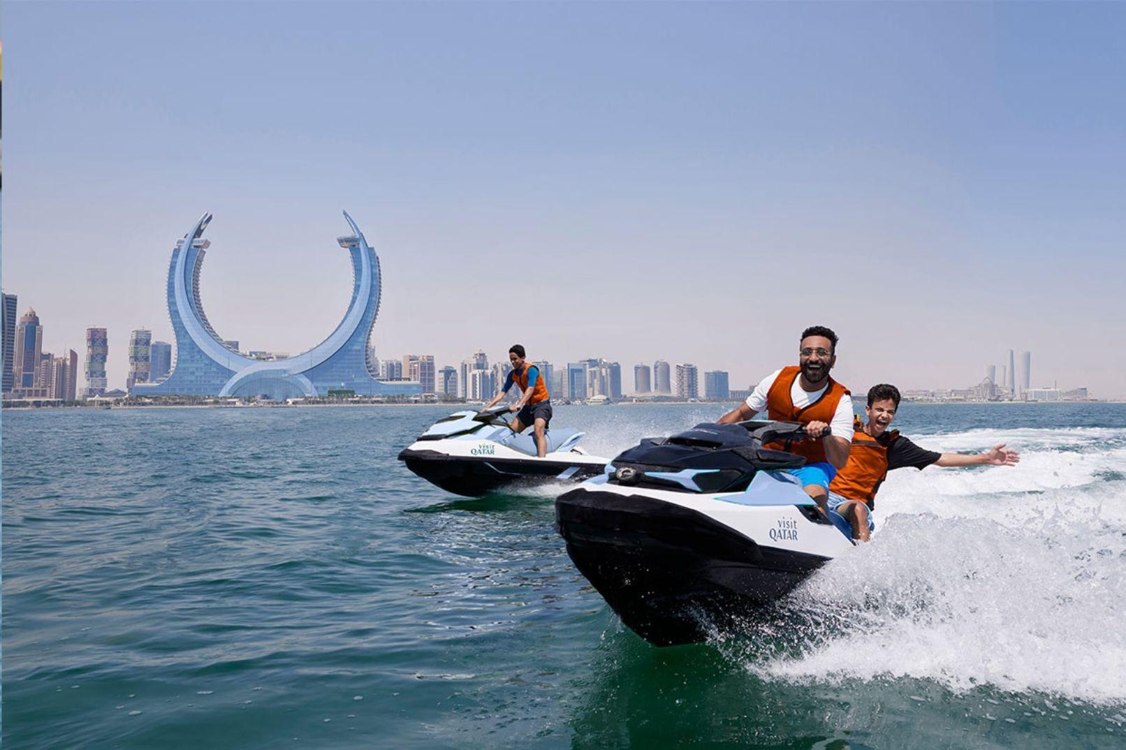 Guided Jet Ski Adventure in Qatar: Ride, Explore Coastline