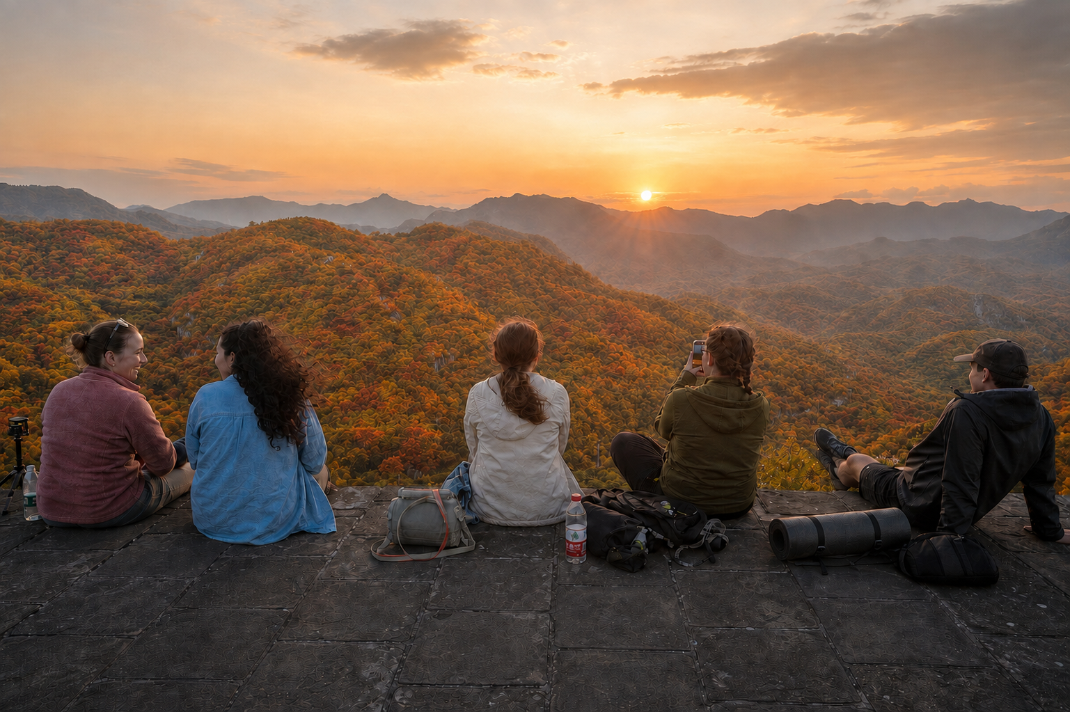 Beijing: Autumn Nights, Great Wall Camping & Hotel Pickup