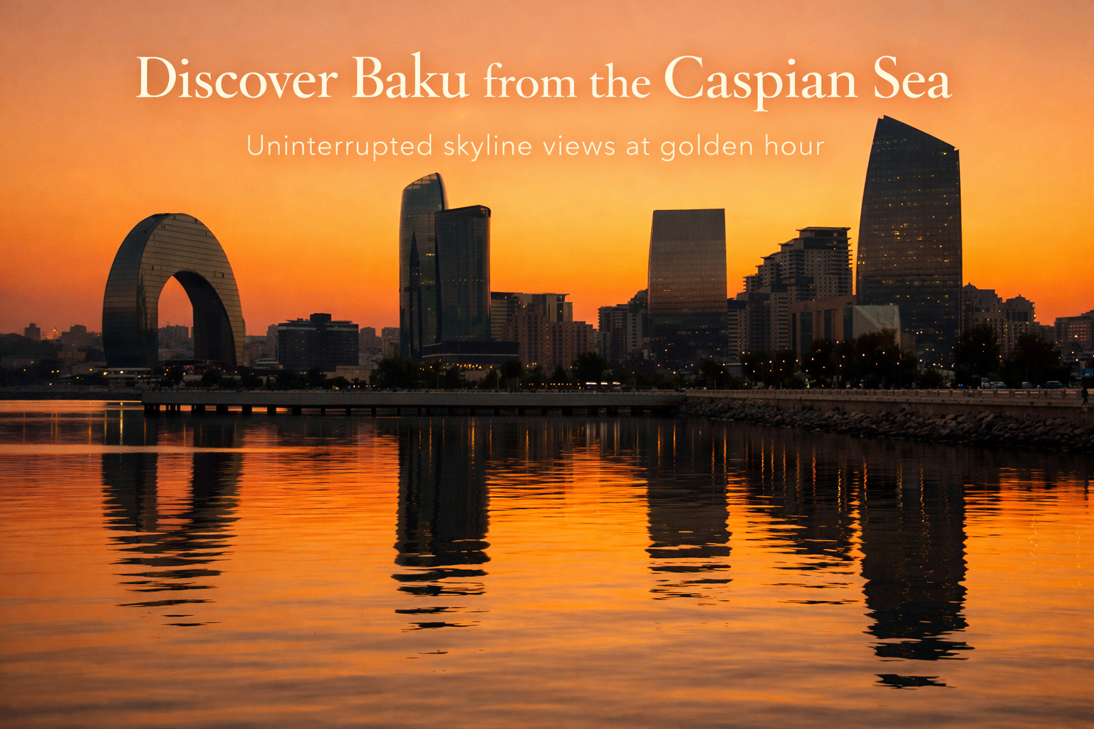 Baku: Sunset Boat Cruise with Flame Towers & Skyline Views 3