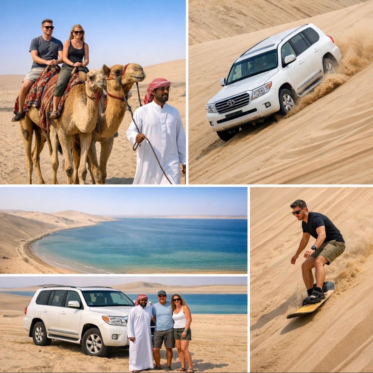 From Doha: Inland Sea Safari, Dune Bashing & Sandboarding