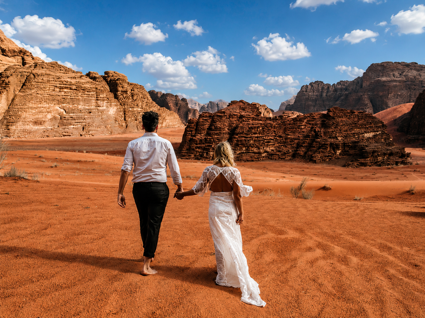 Wadi Rum Private Sunset Proposal with Dinner & Photographer