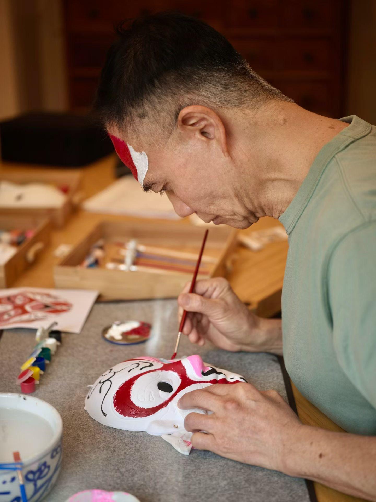 Peking Opera Mask Painting Experience in Shanghai