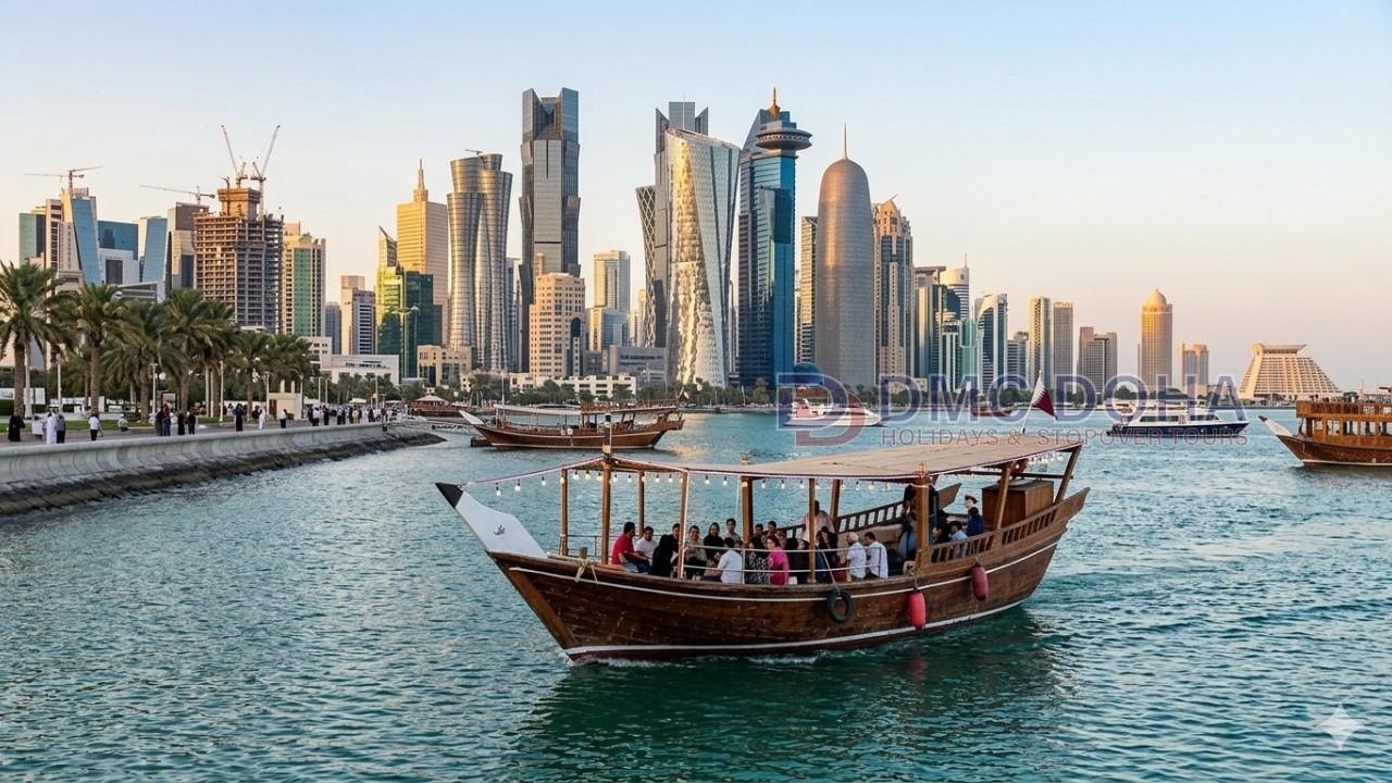 Doha: Dhow Boat Ride & City Tour with Pickup & Drop-Off