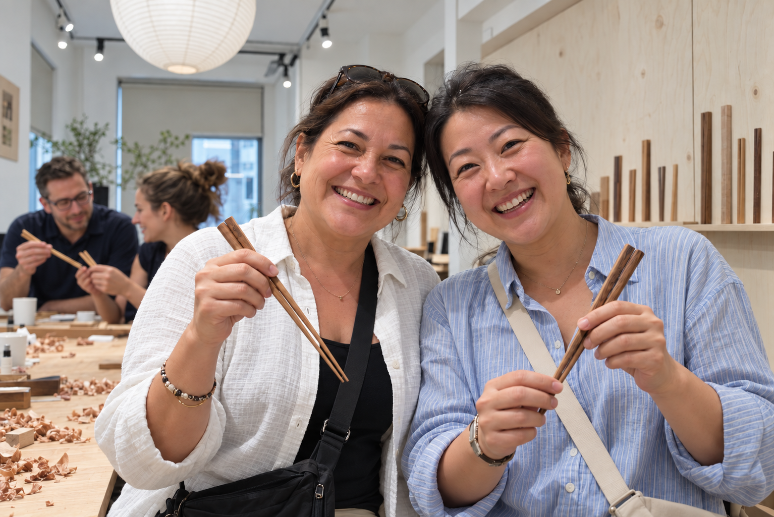 Seoul: Wooden Chopstick-Making Workshop in Hongdae
