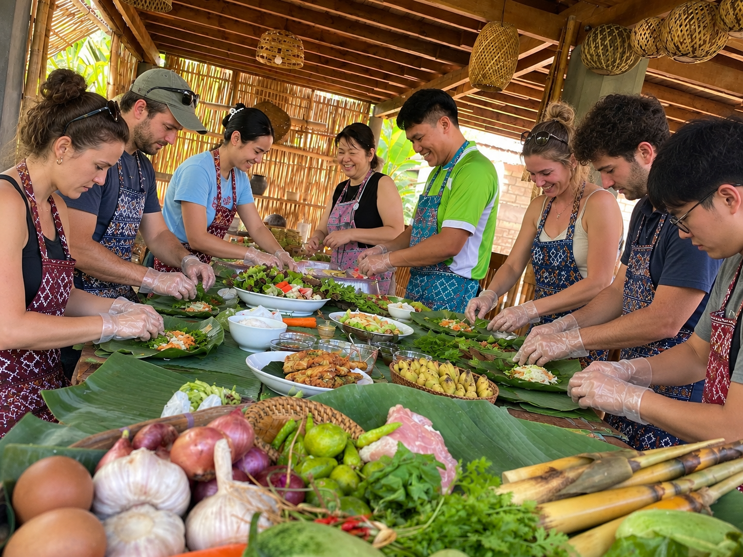 Luang Prabang: Rice Farm & Field-to-Table Lao Cooking Class