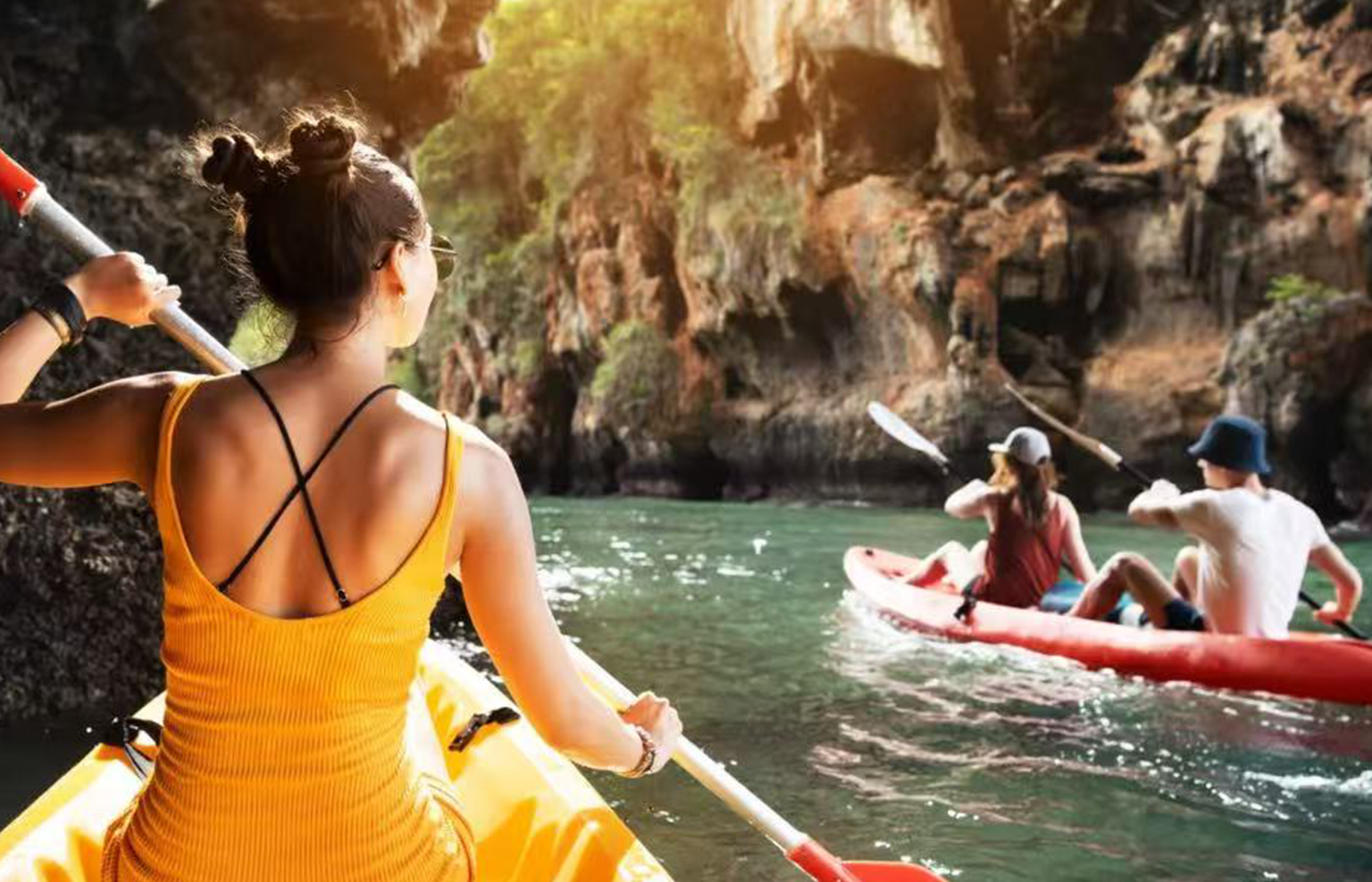 Vang Vieng: Paramotor ,Kayak,Zipline,Blue lagoon2 Tour