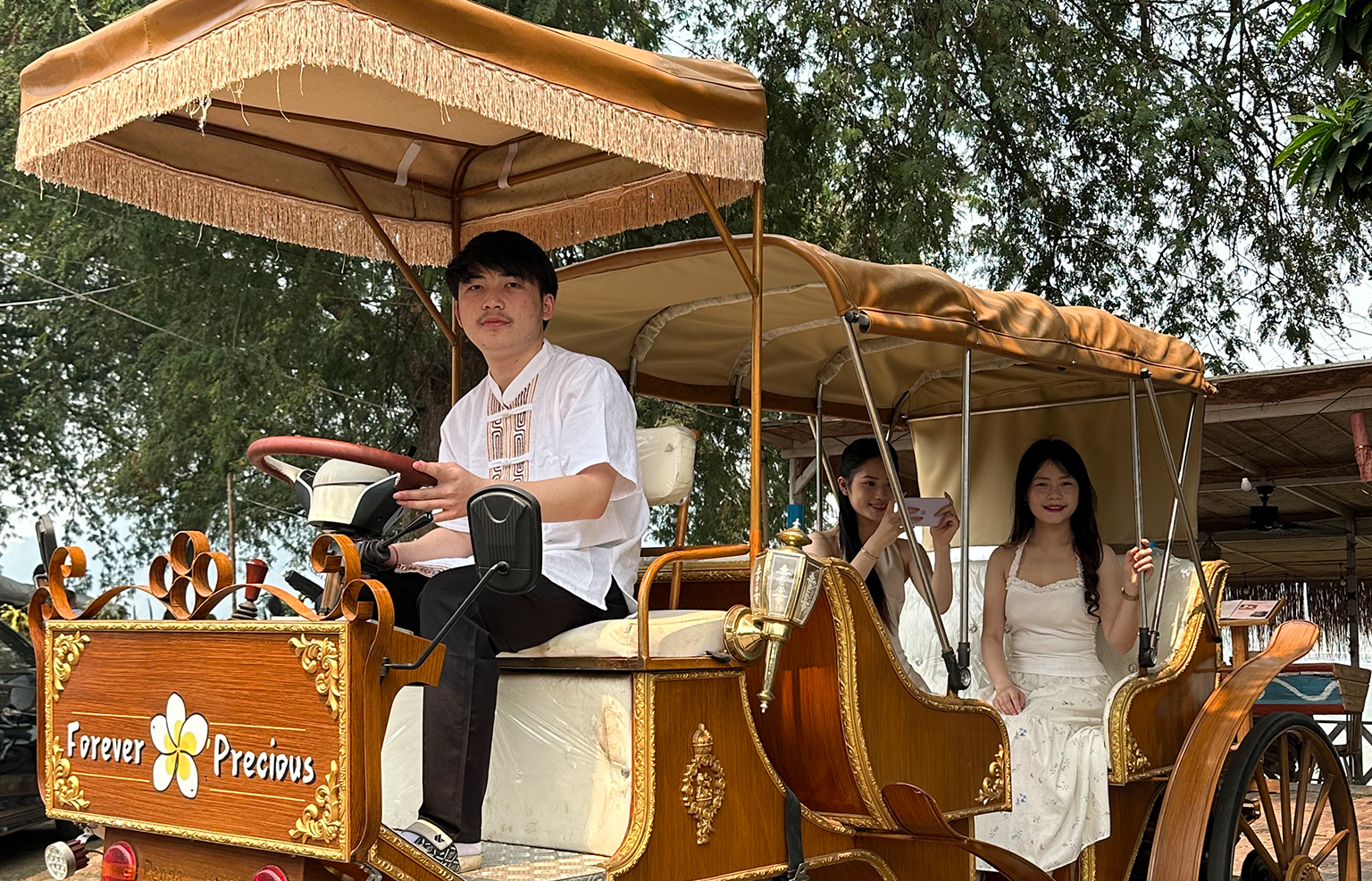 Luang Prabang Private Vintage Electric Car Sightseeing Ride